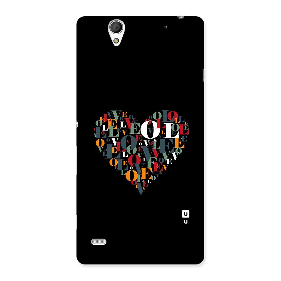 Love Abstract Heart Art Back Case for Xperia C4