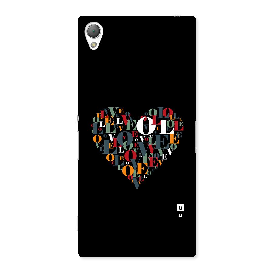 Love Abstract Heart Art Back Case for Xperia Z3