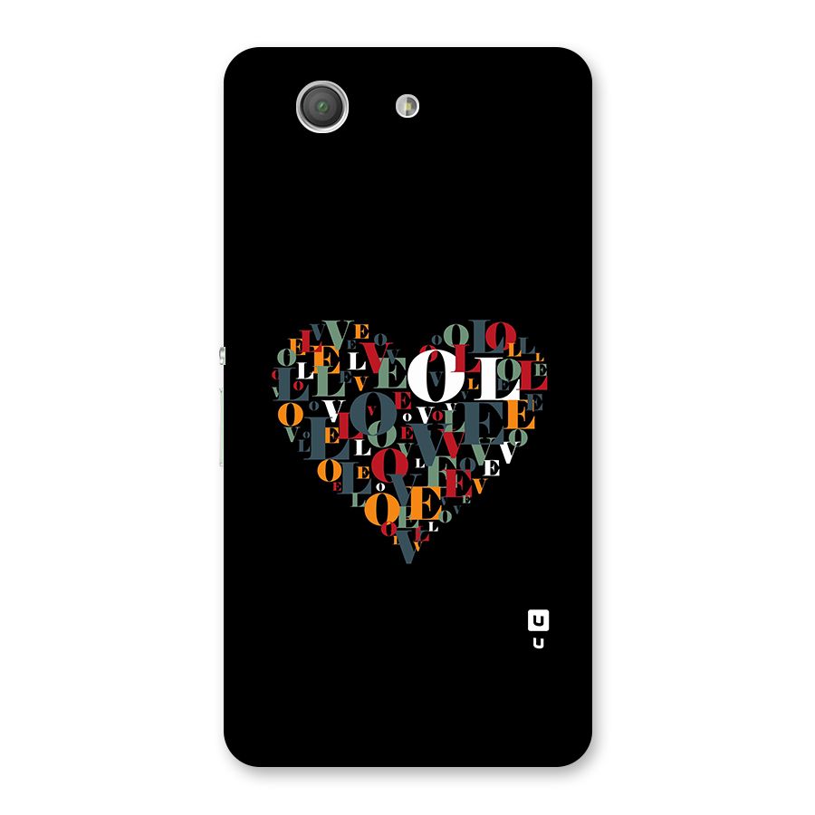 Love Abstract Heart Art Back Case for Xperia Z3 Compact