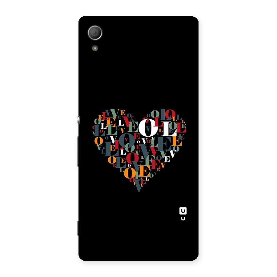Love Abstract Heart Art Back Case for Xperia Z3 Plus