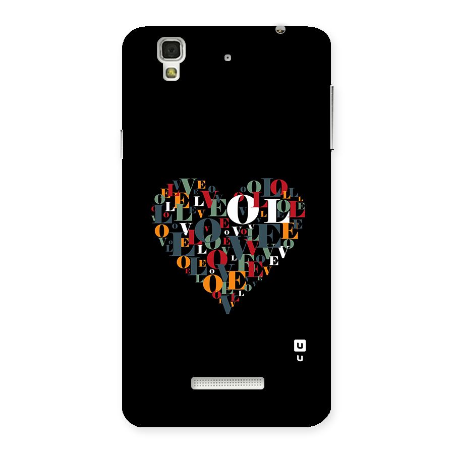 Love Abstract Heart Art Back Case for YU Yureka Plus
