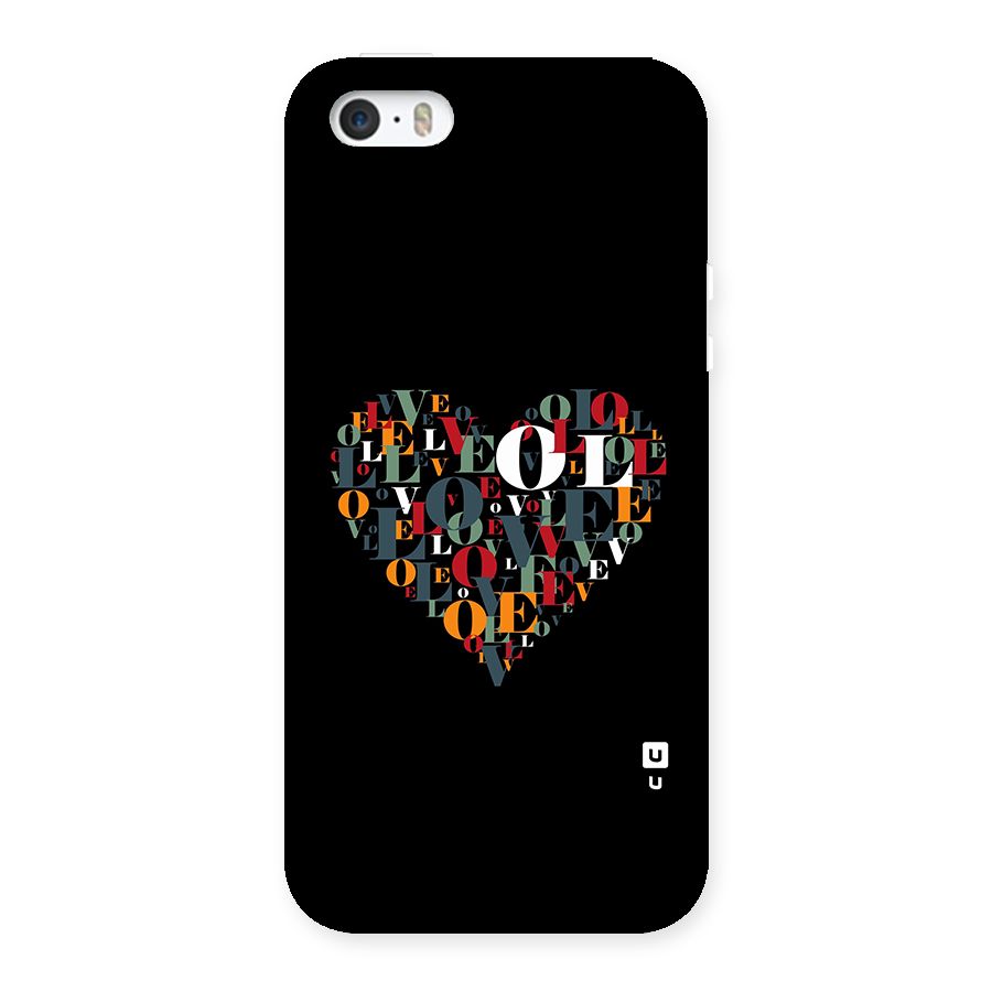 Love Abstract Heart Art Back Case for iPhone SE 2016