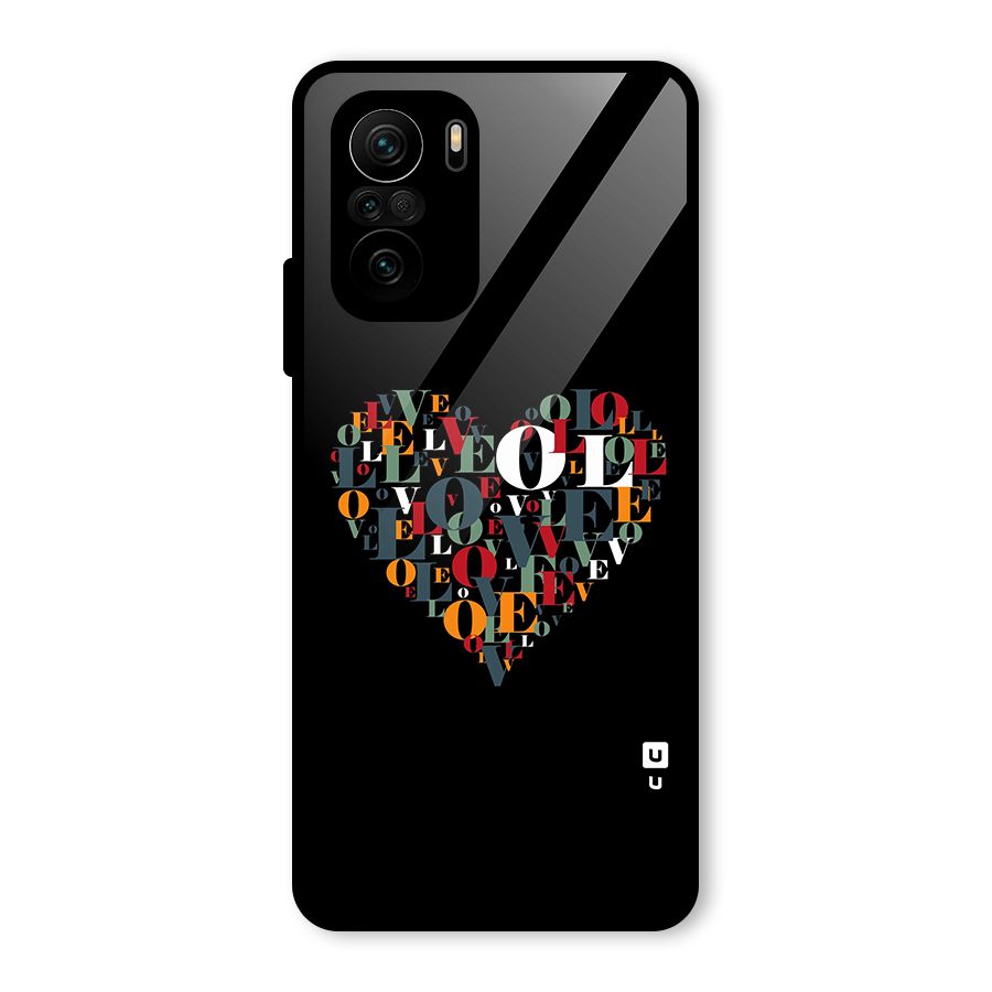 Love Abstract Heart Art Glass Back Case for Mi 11X Pro