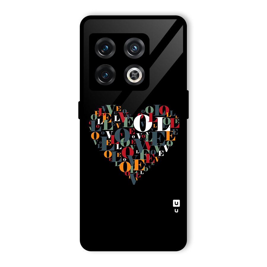 Love Abstract Heart Art Glass Back Case for OnePlus 10 Pro 5G