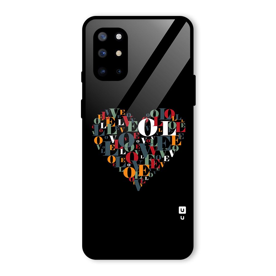 Love Abstract Heart Art Glass Back Case for OnePlus 8T