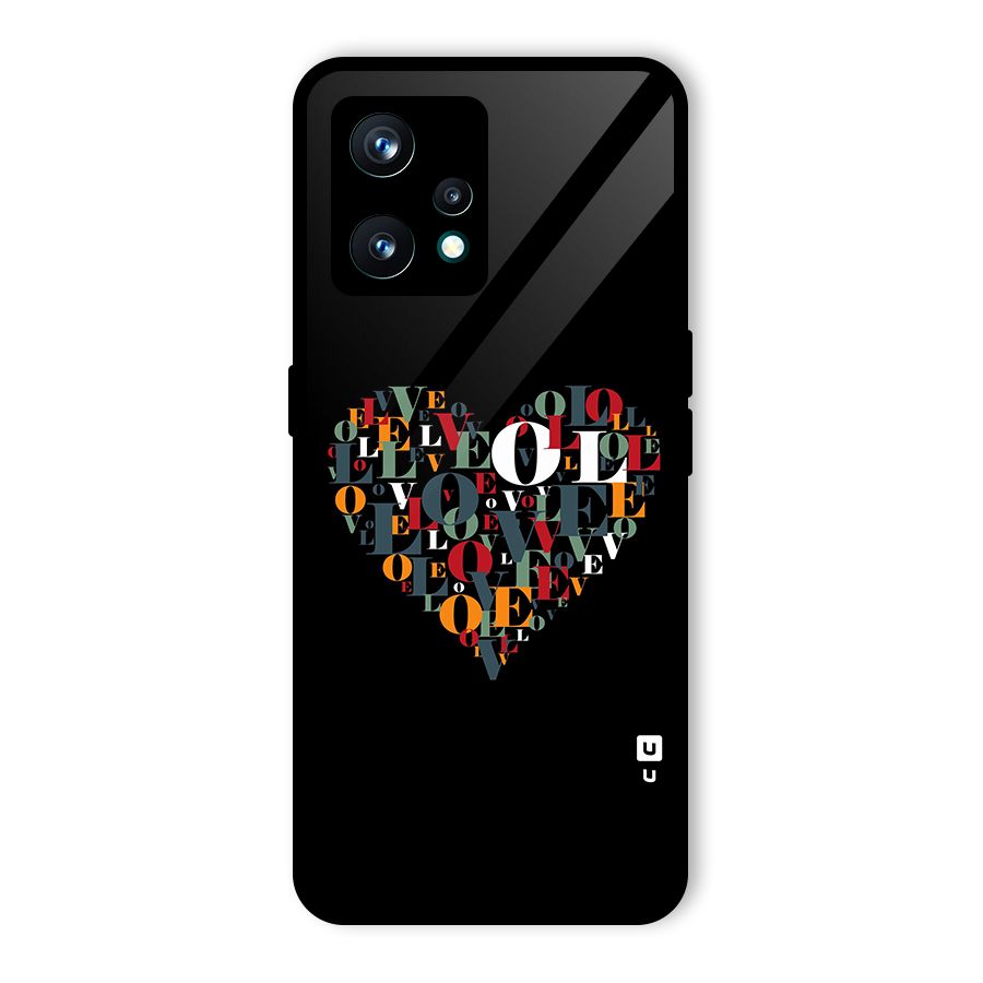 Love Abstract Heart Art Glass Back Case for Realme 9 Pro Plus 5G