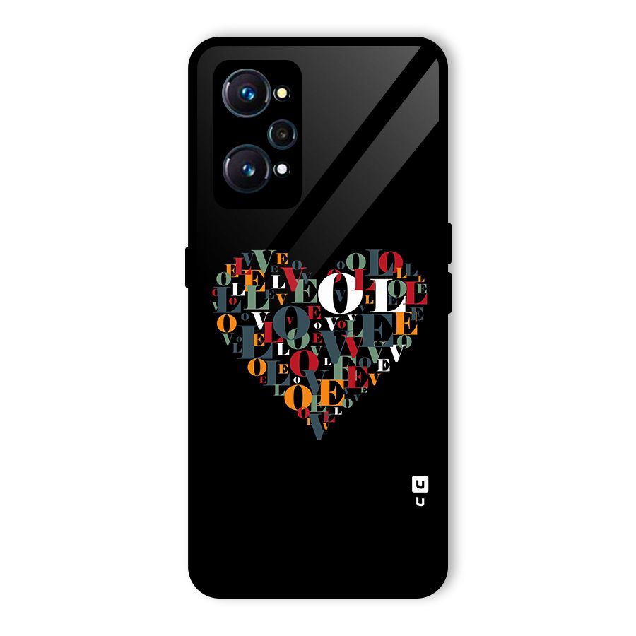 Love Abstract Heart Art Glass Back Case for Realme GT 2