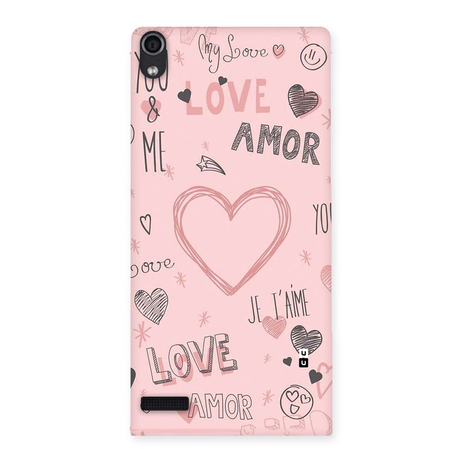 Love Amor Back Case for Ascend P6