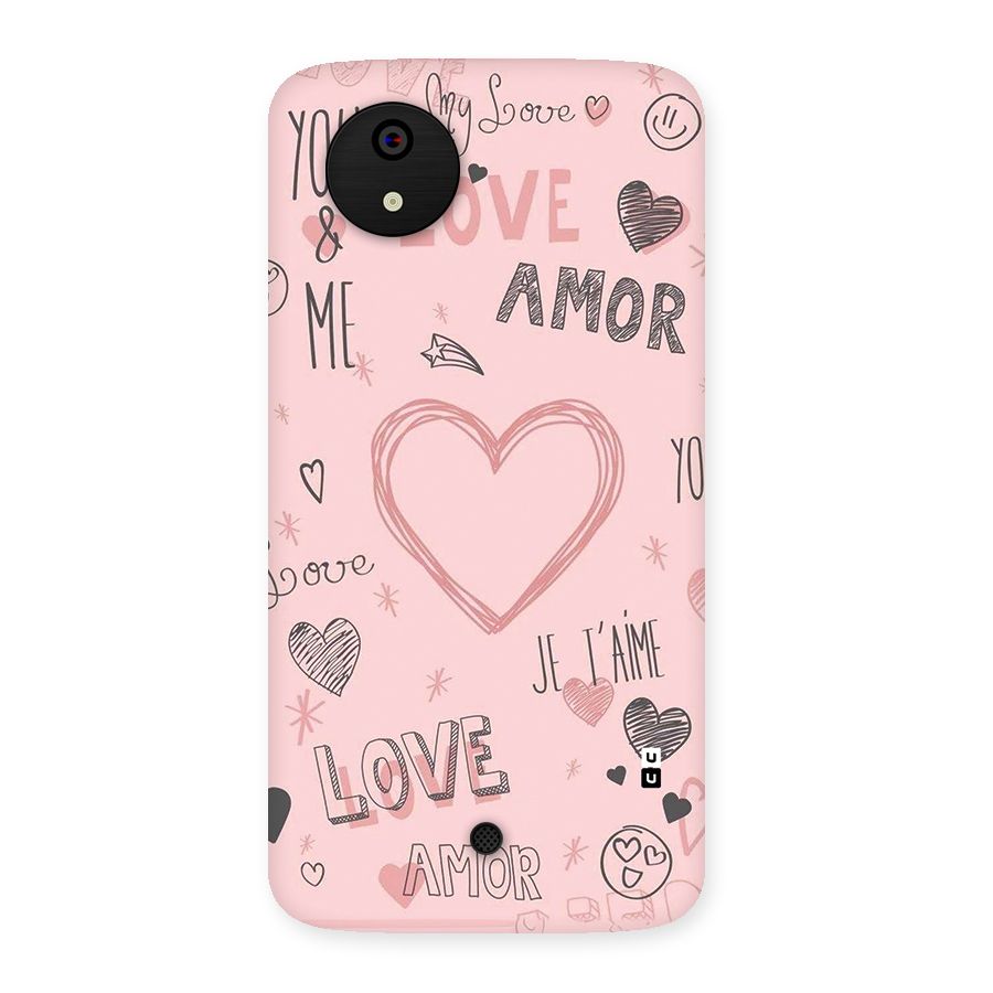 Love Amor Back Case for Canvas A1  AQ4501