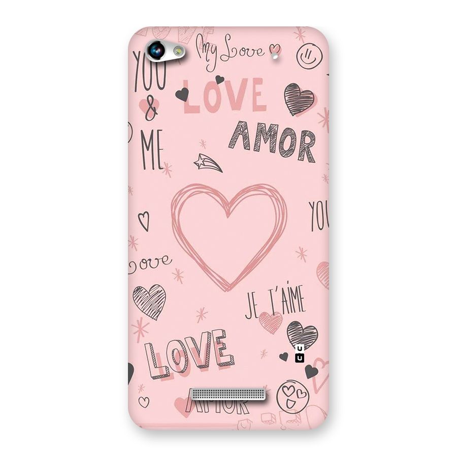 Love Amor Back Case for Canvas Hue 2 A316