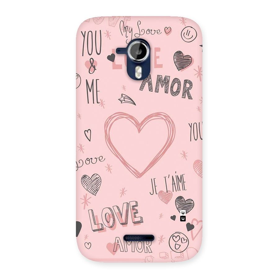 Love Amor Back Case for Canvas Magnus A117