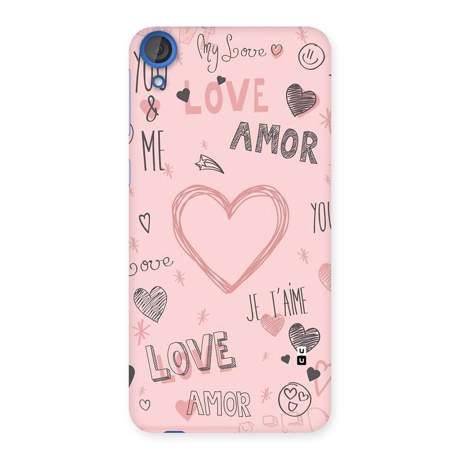 Love Amor Back Case for Desire 820
