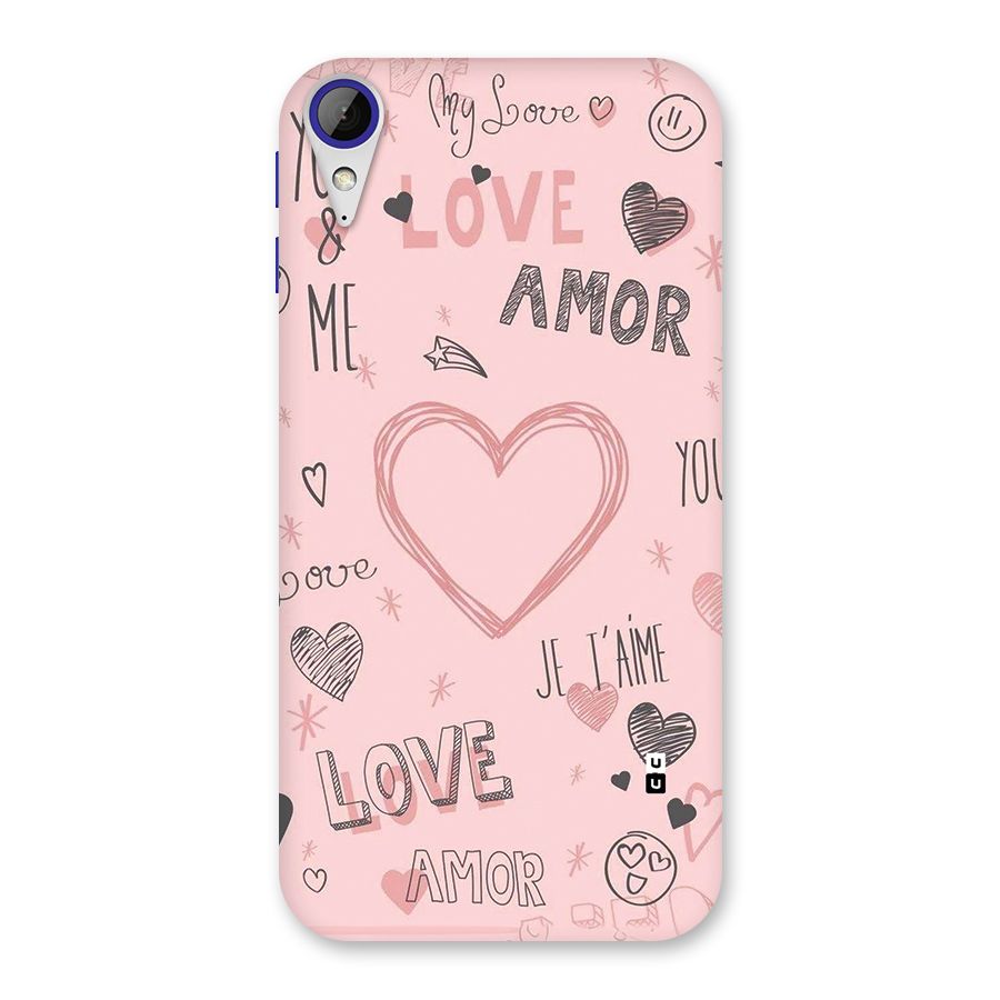 Love Amor Back Case for Desire 830