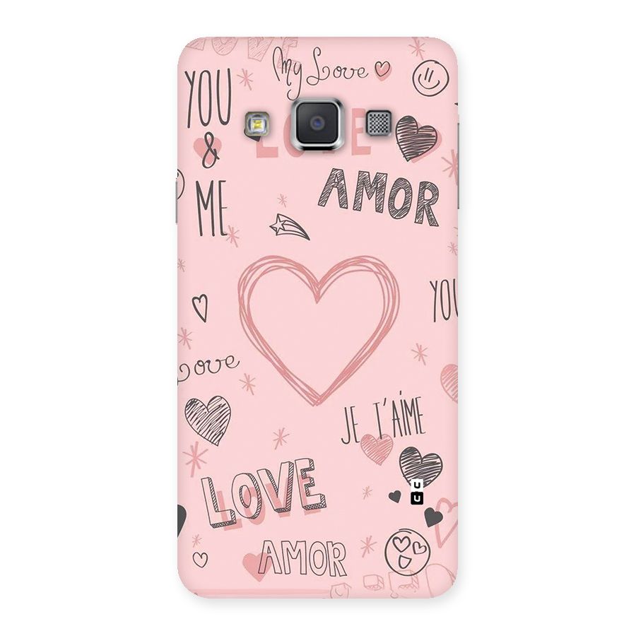 Love Amor Back Case for Galaxy A3