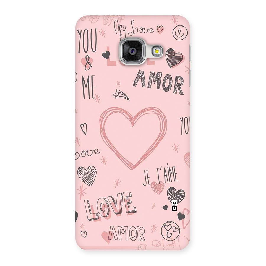 Love Amor Back Case for Galaxy A3 (2016)
