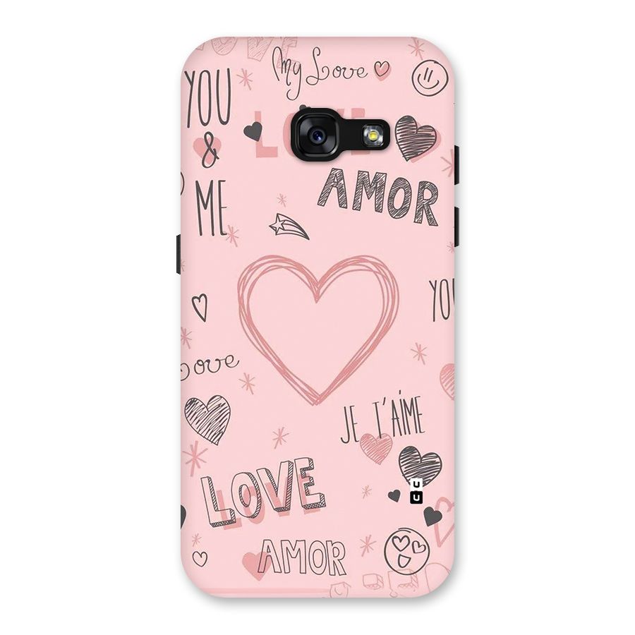 Love Amor Back Case for Galaxy A3 (2017)