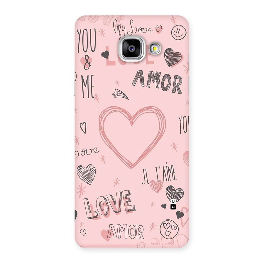Love Amor Back Case for Galaxy A5 (2016)