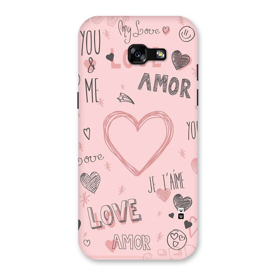 Love Amor Back Case for Galaxy A5 2017