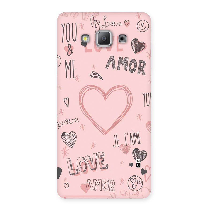 Love Amor Back Case for Galaxy A7