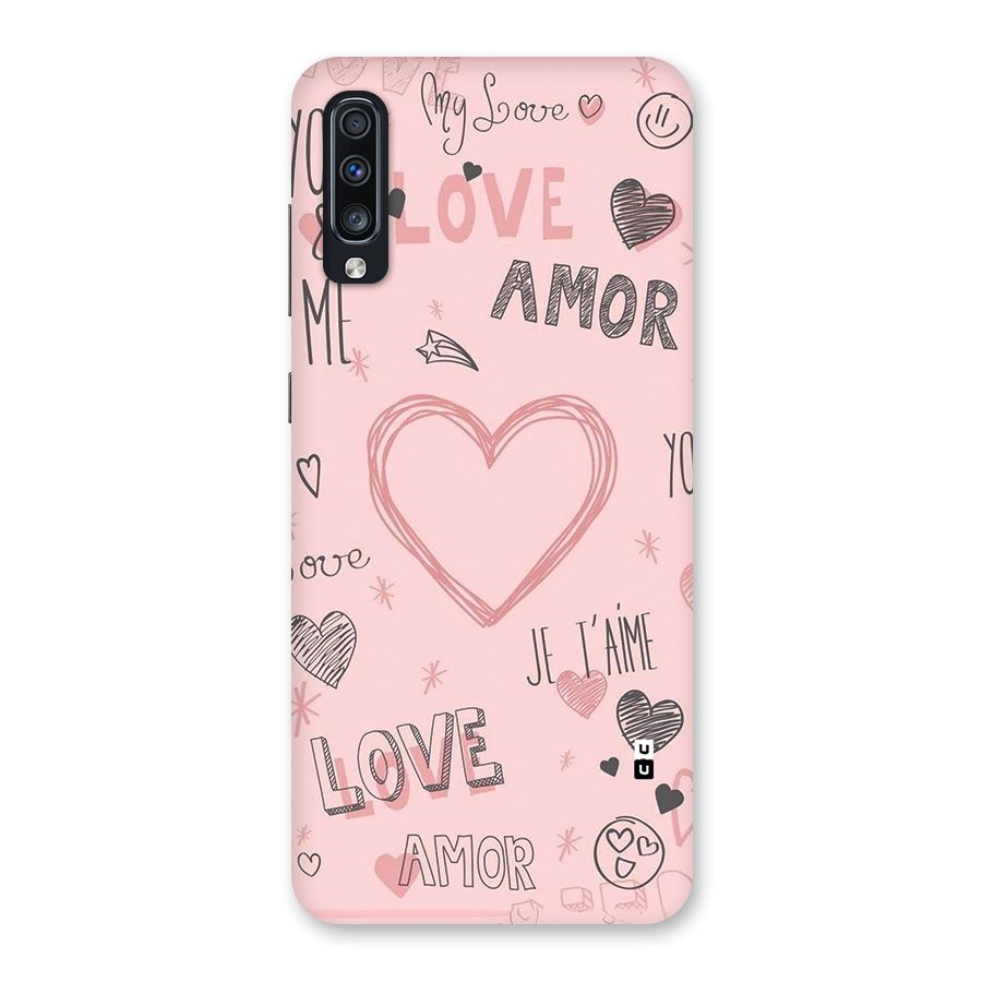 Love Amor Back Case for Galaxy A70