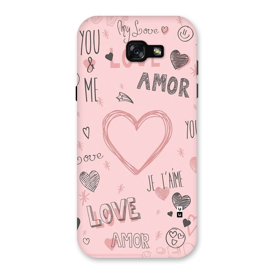 Love Amor Back Case for Galaxy A7 (2017)