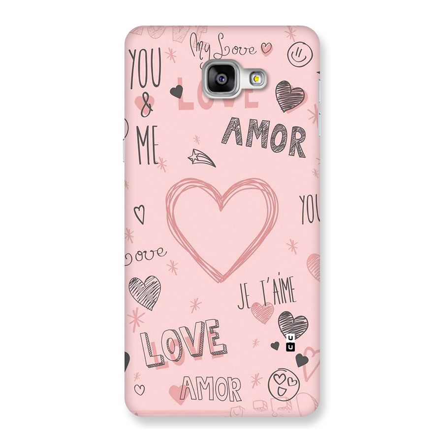 Love Amor Back Case for Galaxy A9