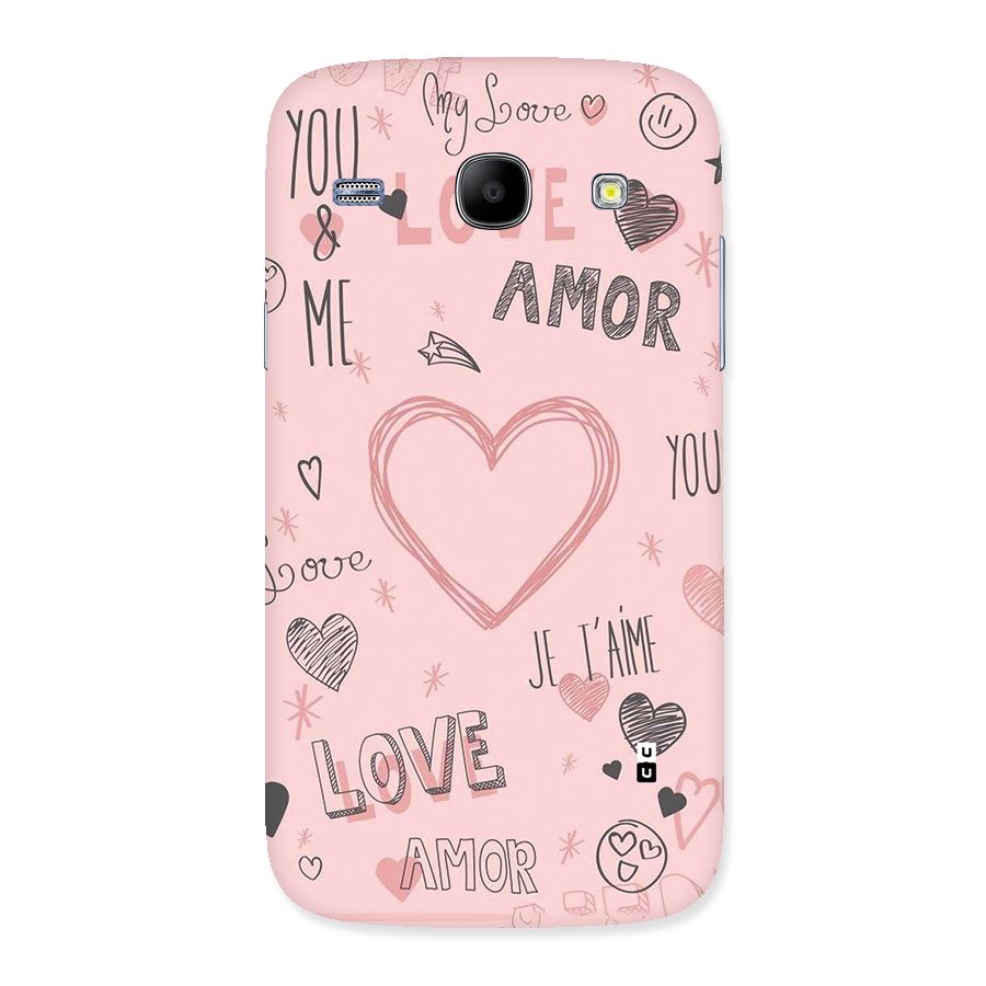 Love Amor Back Case for Galaxy Core