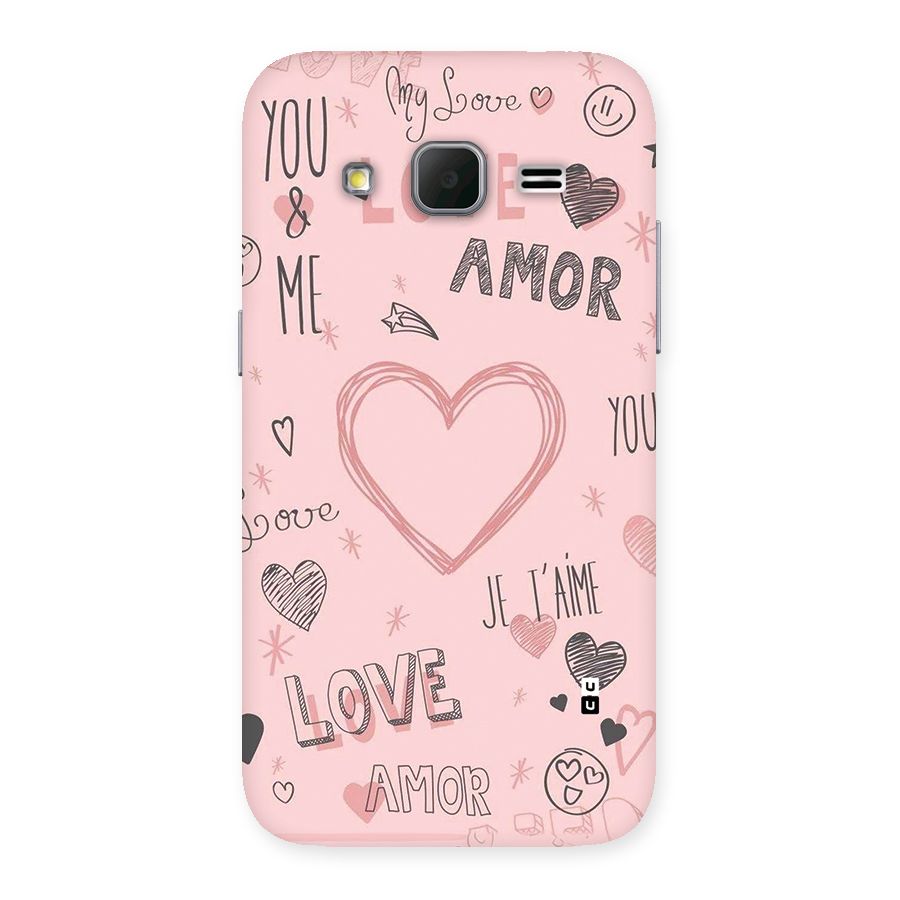 Love Amor Back Case for Galaxy Core Prime