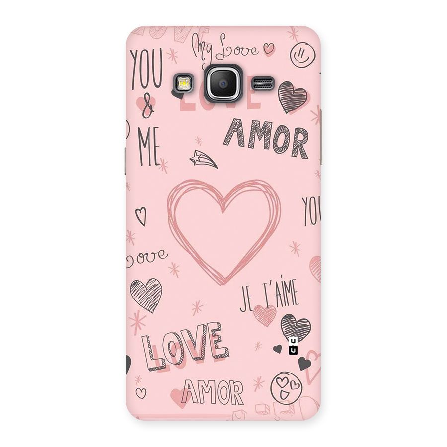 Love Amor Back Case for Galaxy Grand Prime