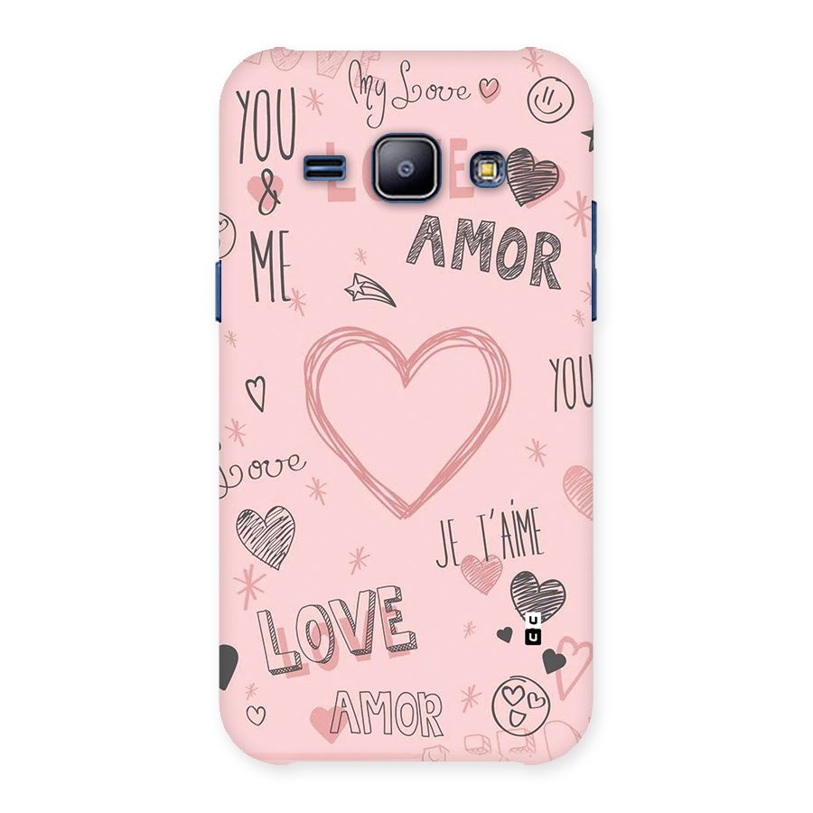 Love Amor Back Case for Galaxy J1