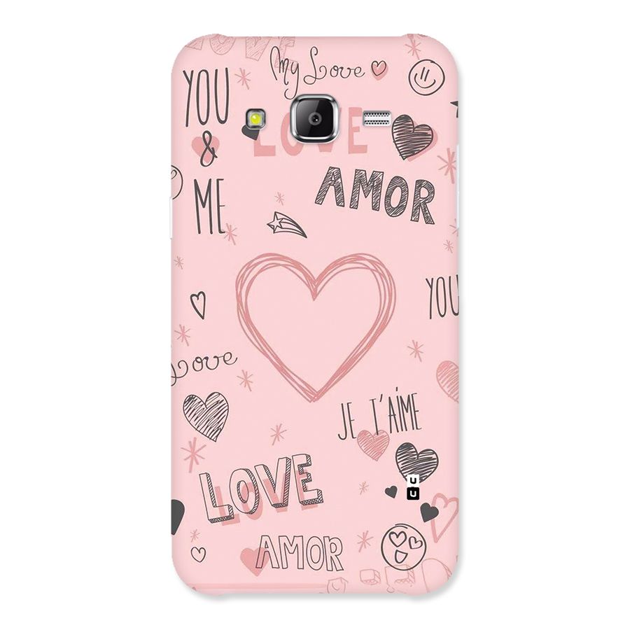 Love Amor Back Case for Galaxy J2 Prime