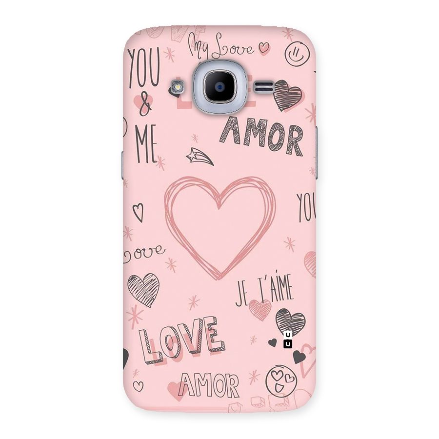Love Amor Back Case for Galaxy J2 Pro