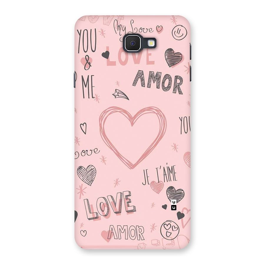 Love Amor Back Case for Galaxy J7 Prime