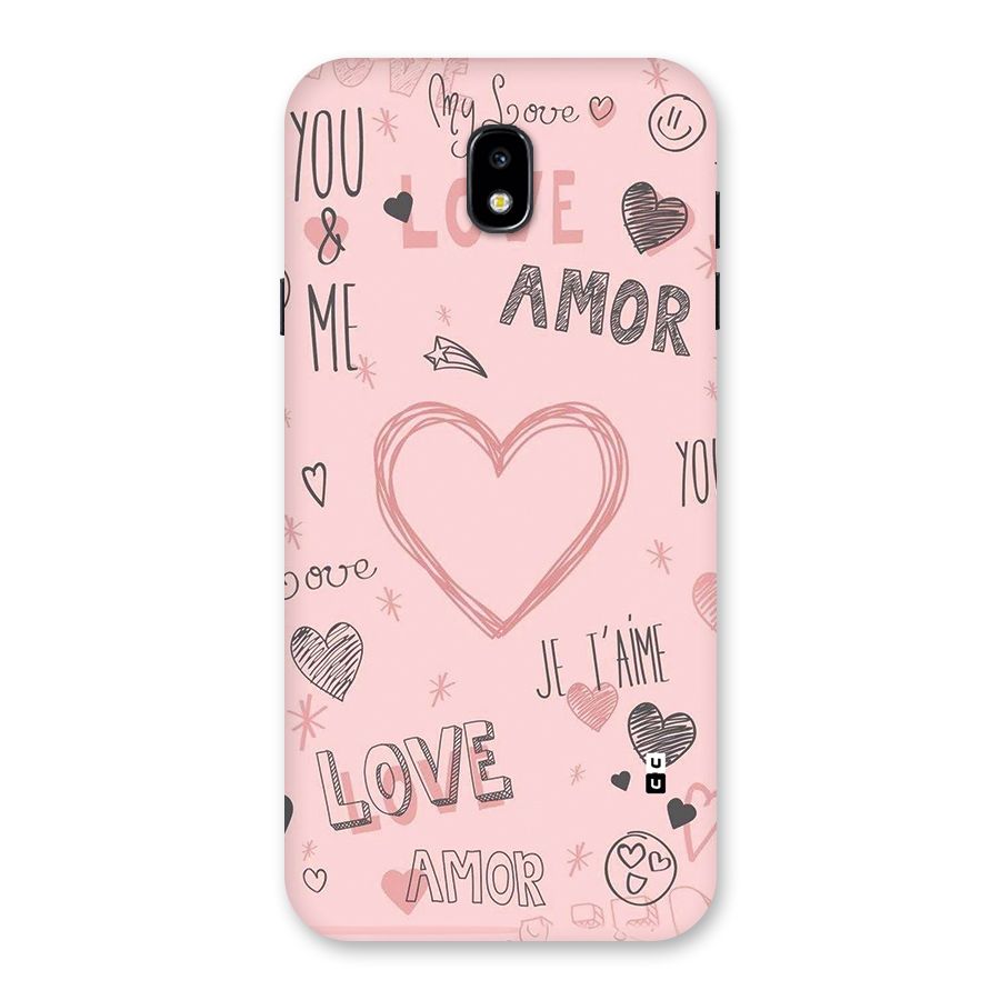 Love Amor Back Case for Galaxy J7 Pro