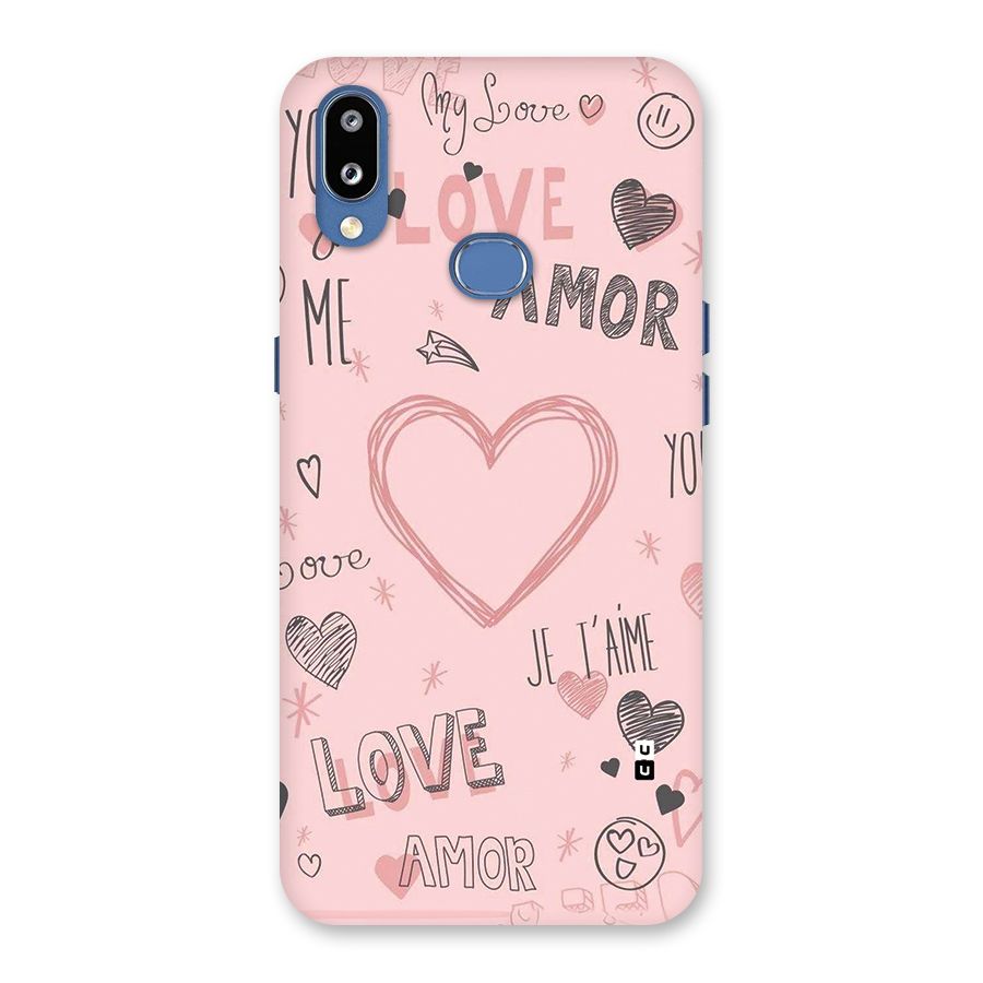 Love Amor Back Case for Galaxy M01s