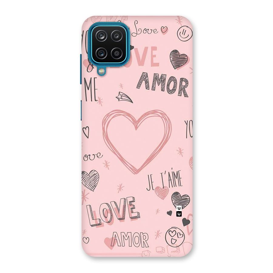 Love Amor Back Case for Galaxy M12