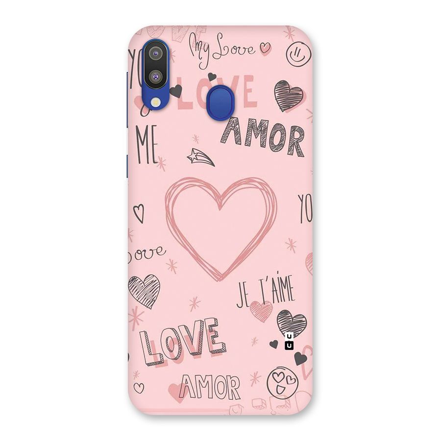 Love Amor Back Case for Galaxy M20