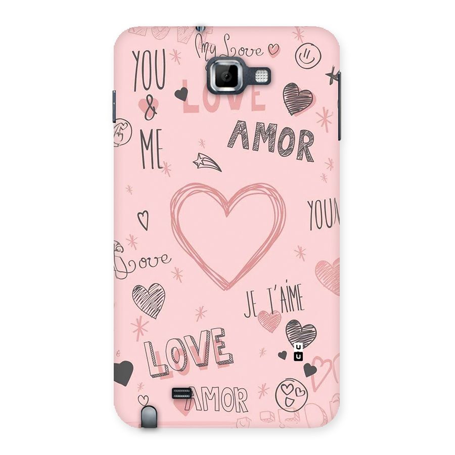 Love Amor Back Case for Galaxy Note
