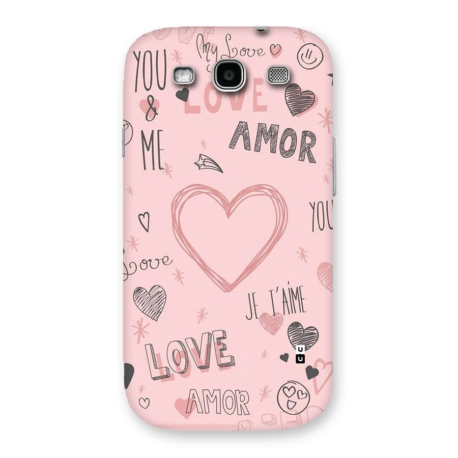 Love Amor Back Case for Galaxy S3 Neo