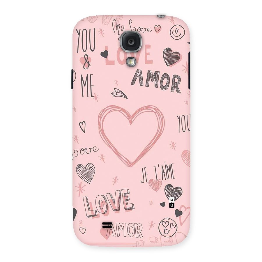 Love Amor Back Case for Galaxy S4