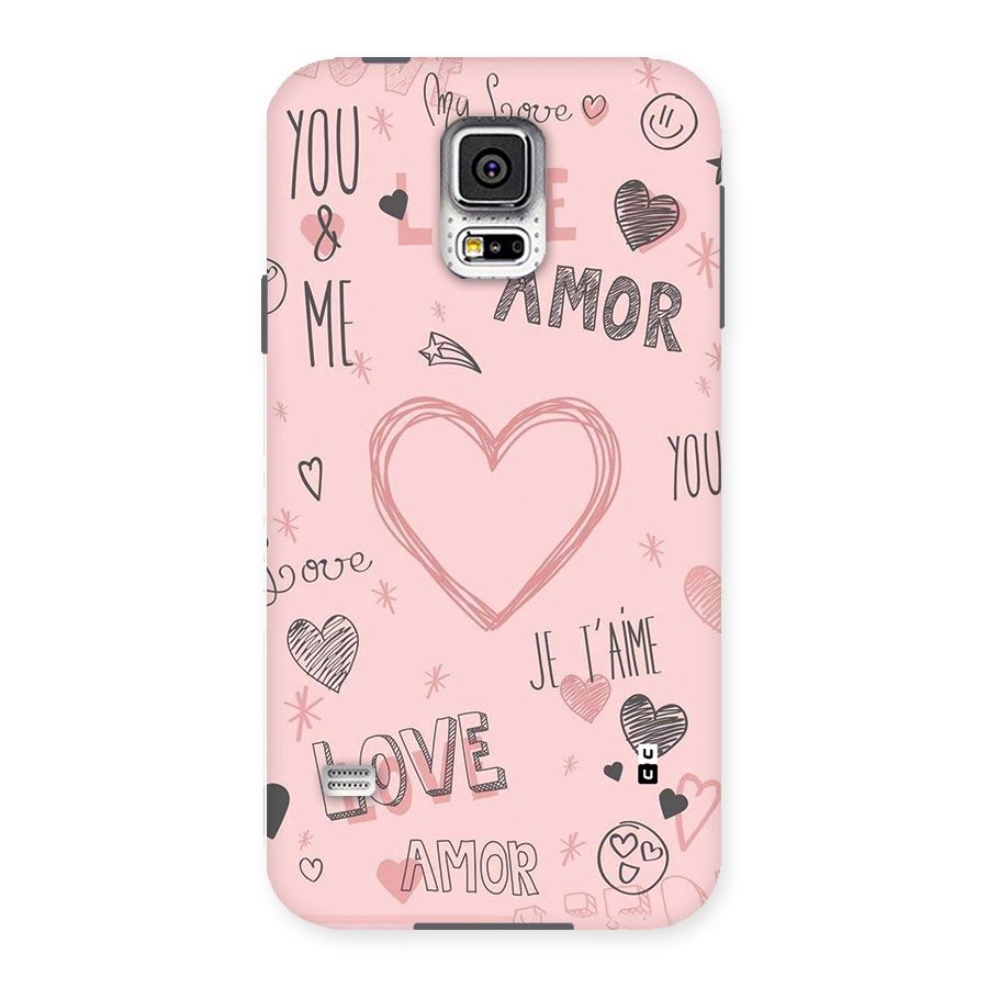 Love Amor Back Case for Galaxy S5