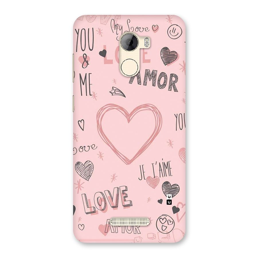Love Amor Back Case for Gionee A1 LIte