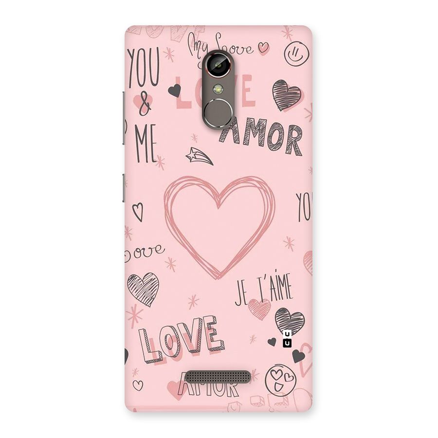 Love Amor Back Case for Gionee S6s