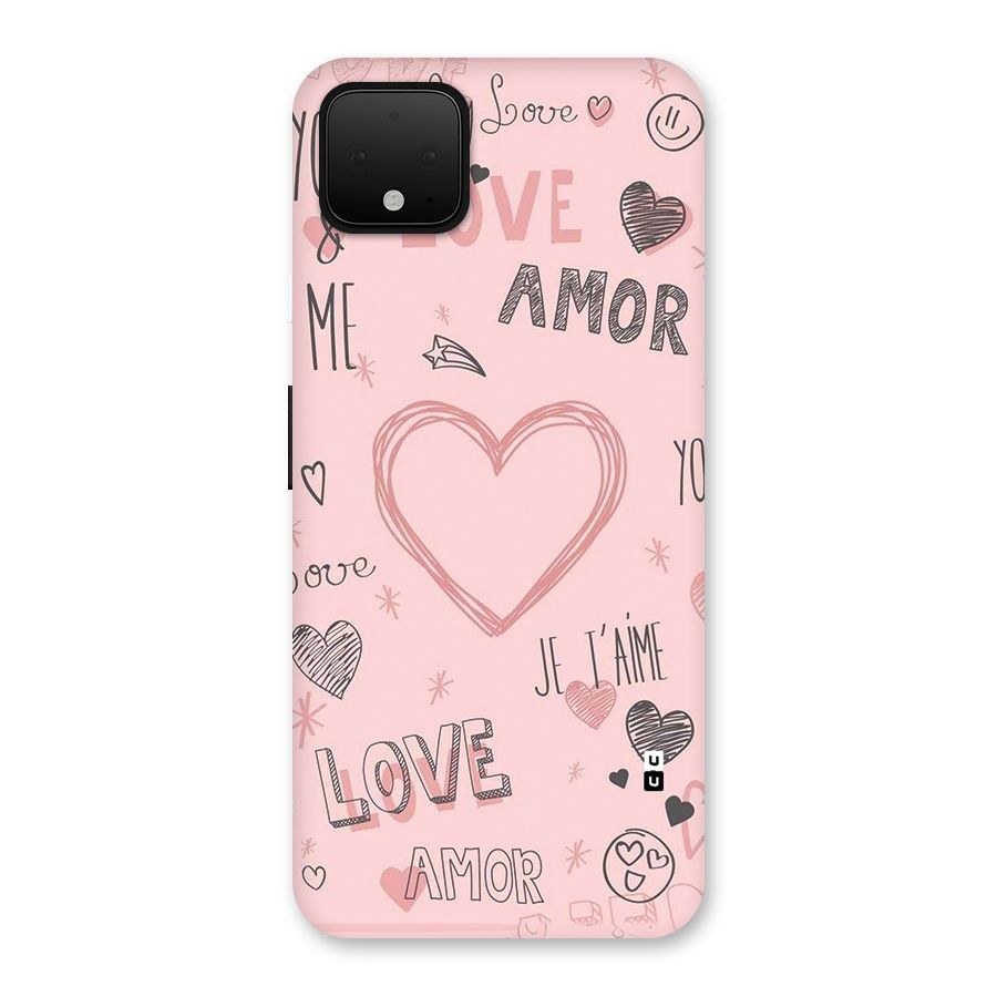 Love Amor Back Case for Google Pixel 4 XL