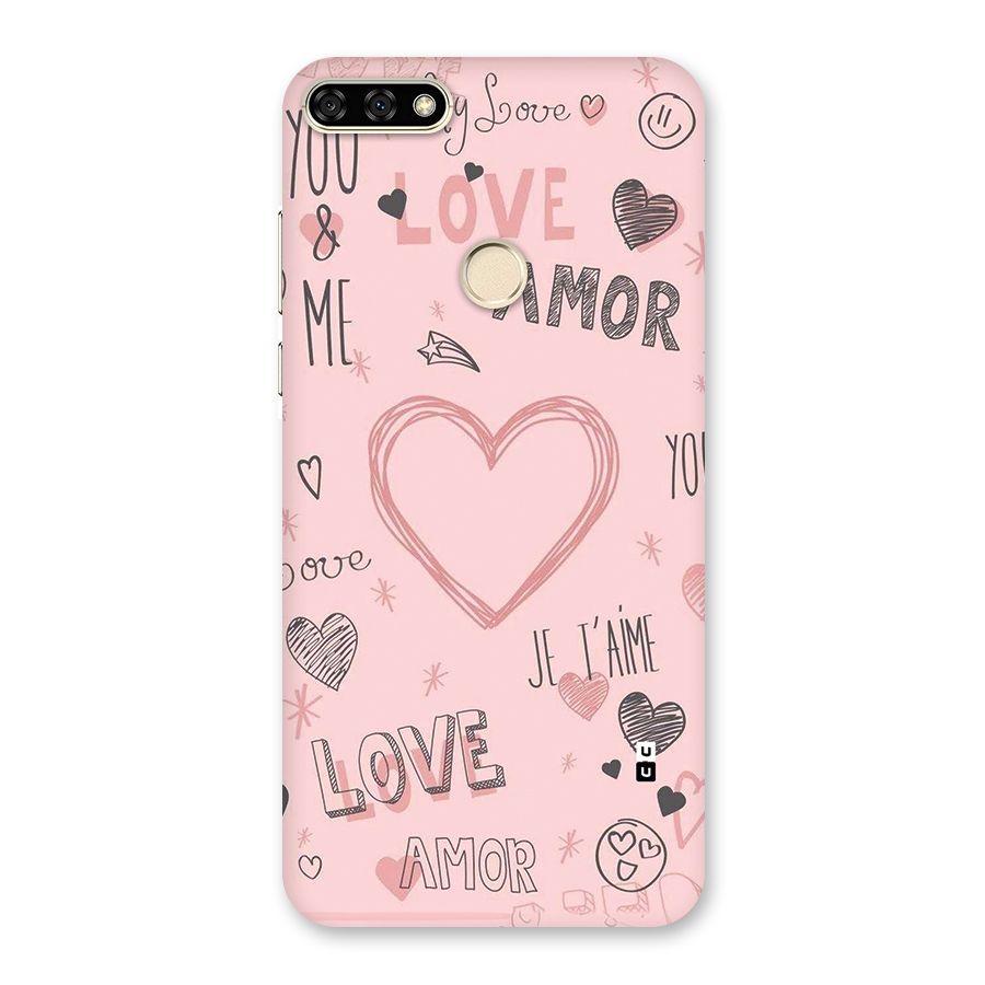 Love Amor Back Case for Honor 7A