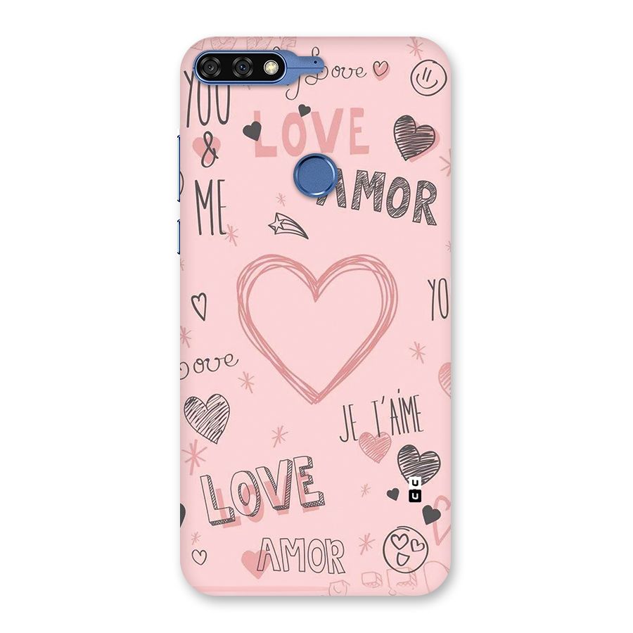 Love Amor Back Case for Honor 7C