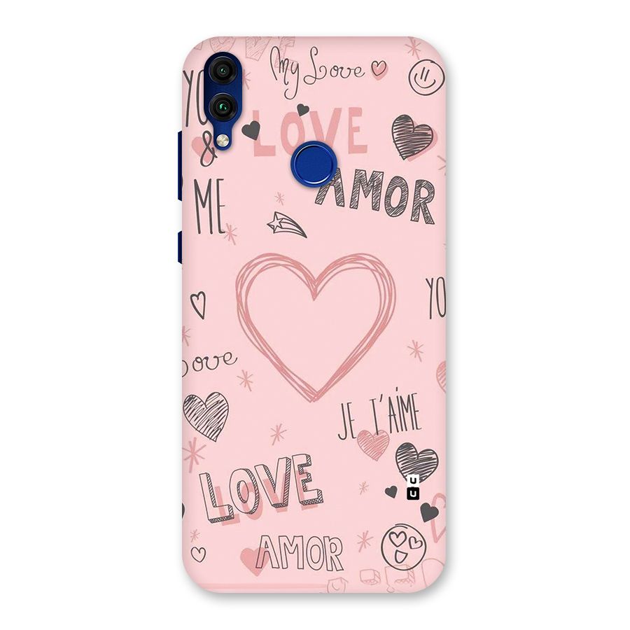 Love Amor Back Case for Honor 8C