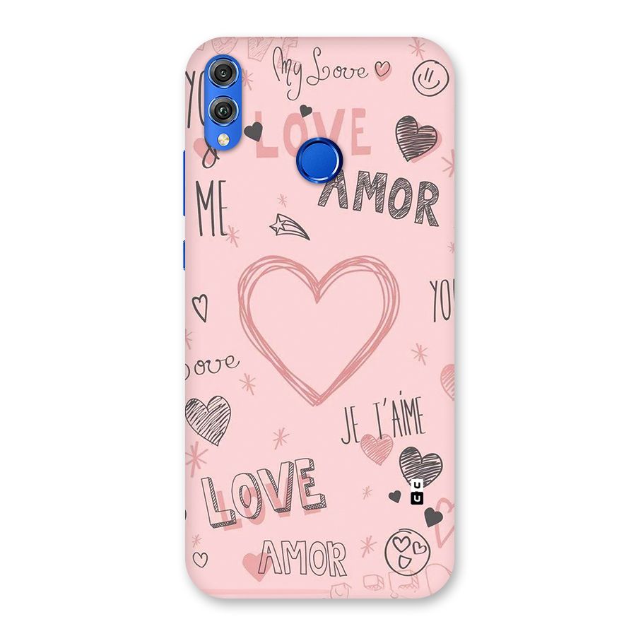 Love Amor Back Case for Honor 8X