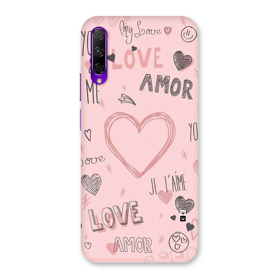 Love Amor Back Case for Honor 9X Pro