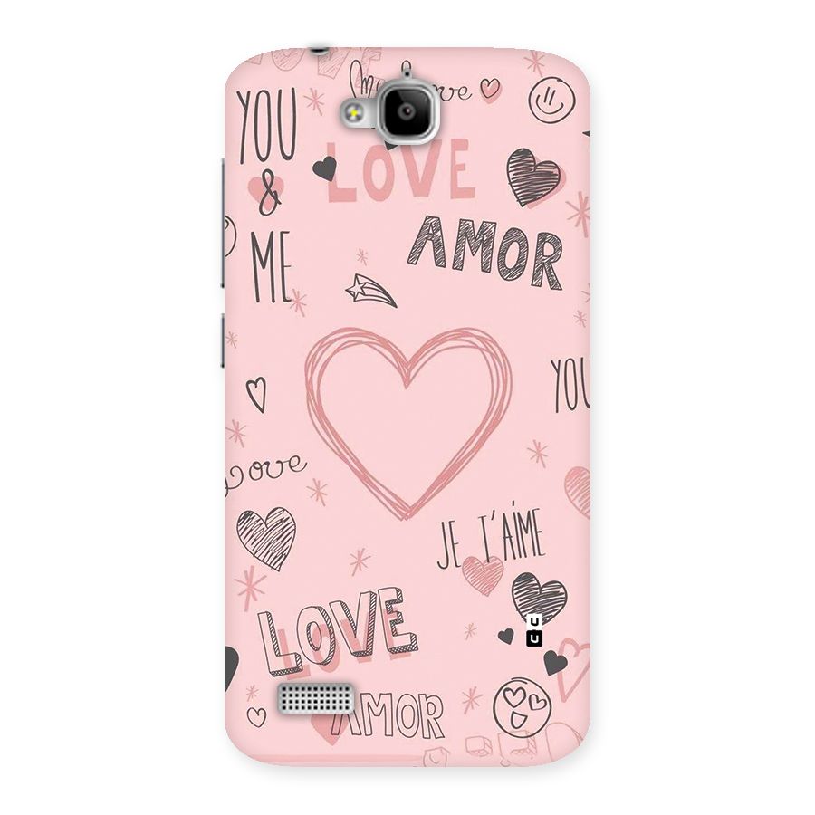 Love Amor Back Case for Honor Holly